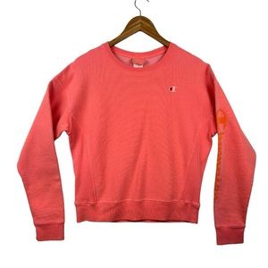 90’s Vintage Champion Reverse Weave Coral Colored Crew Neck Sweatshirt